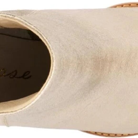 Matisse Gold Leather Heeled Caty Boots/Booties Ladies - Picture 5 of 6